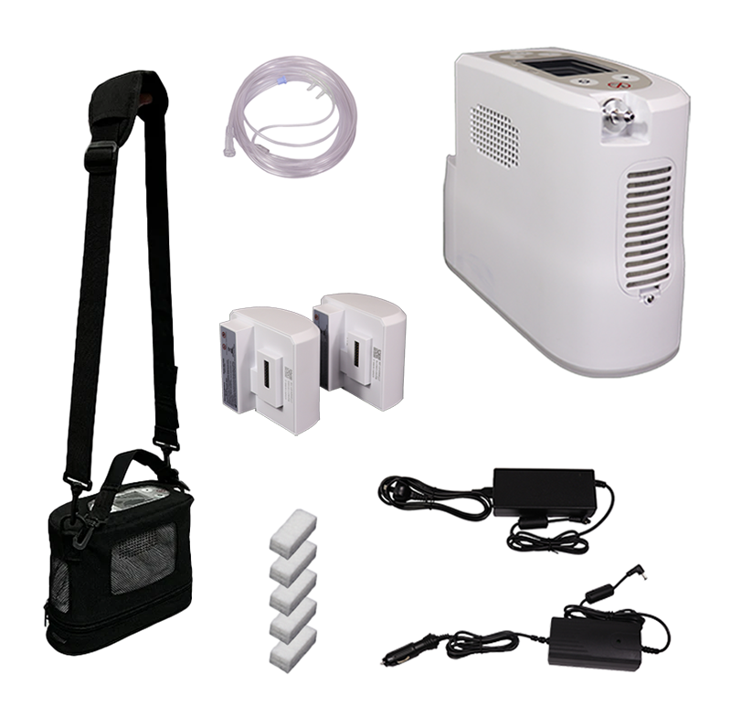 Kingon P2 Portable Oxygen Concentrator Essential Package contents. Shop now at Kingon Pacific.