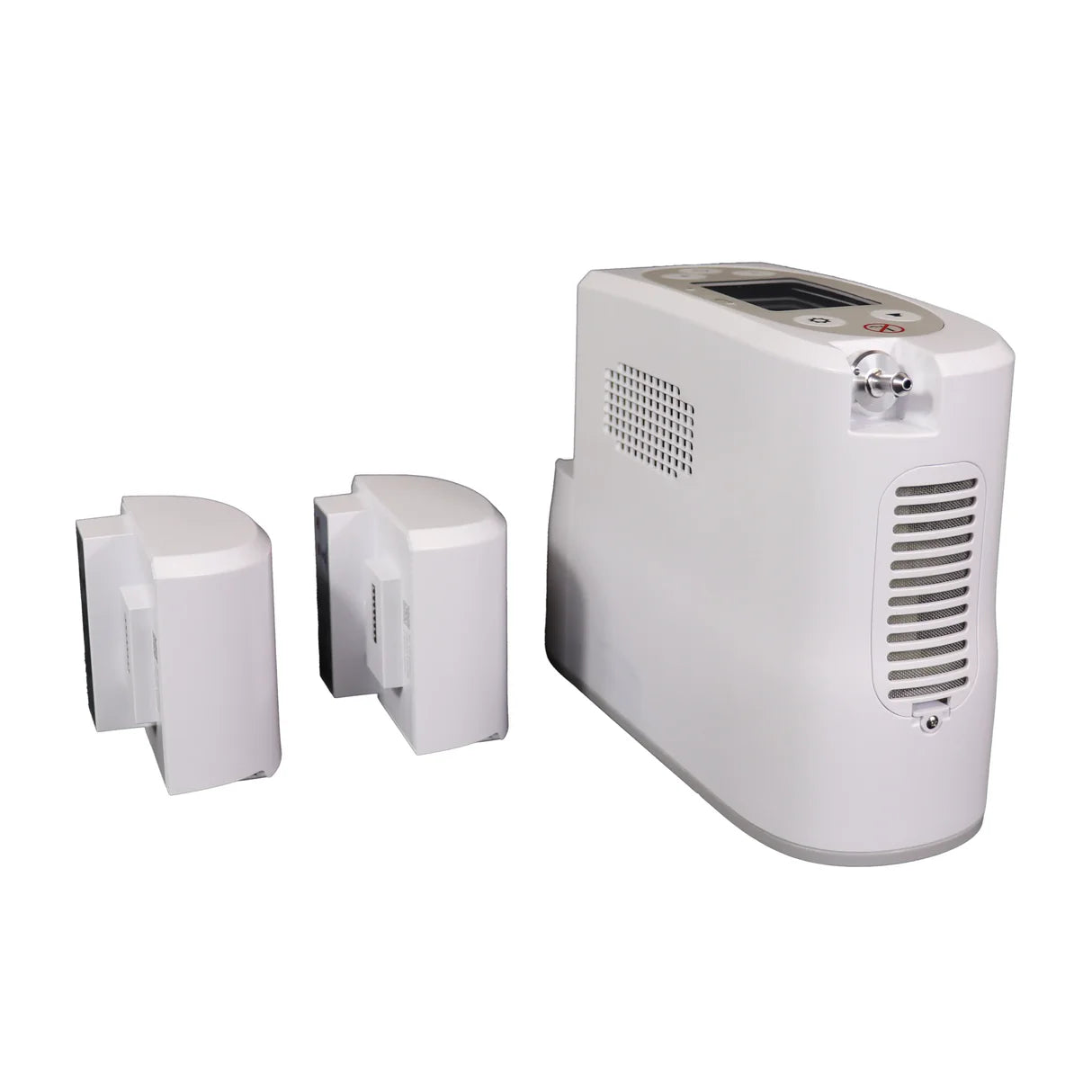 Kingon P2 Portable Oxygen Concentrator with two batteries. Shop now at Kingon.