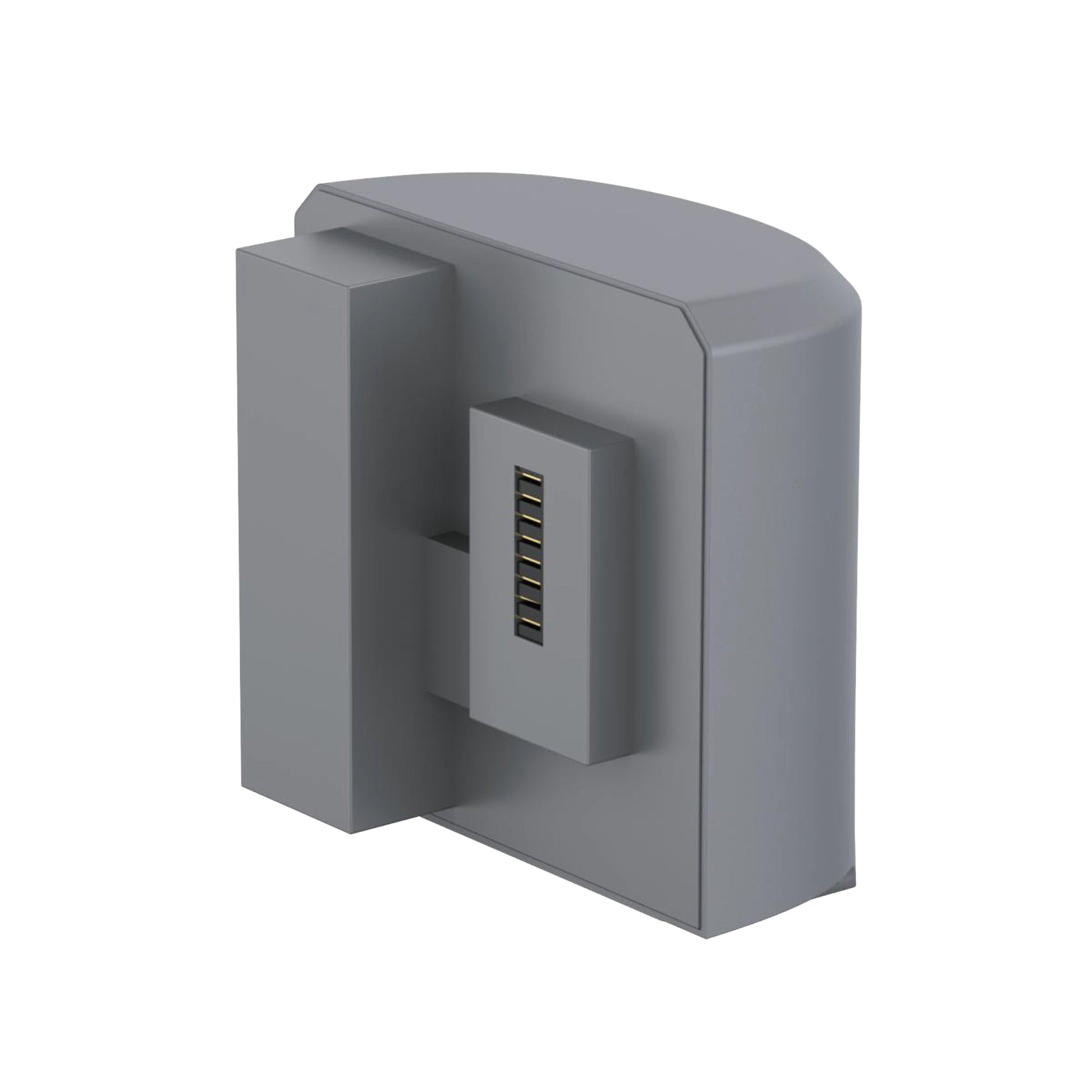 Kingon P2-E POC grey battery on white background. 