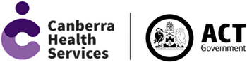 Canberra Health Services logo.