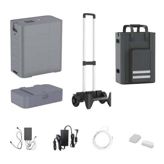 The Kingon P2 TOC Transportable Oxygen Concentrator kit contents. Shop now at Kingon.